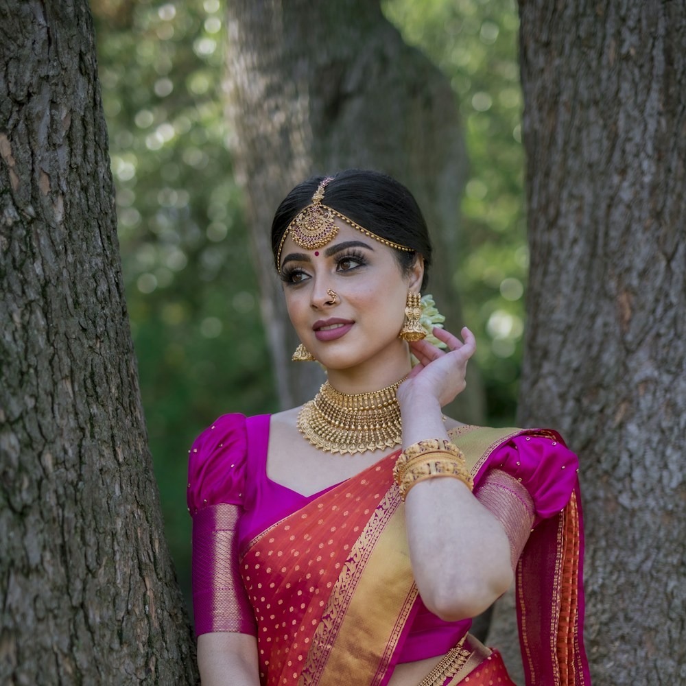 Mirpur Katan Bridal Silk Saree with All-Over Meenakari Zari